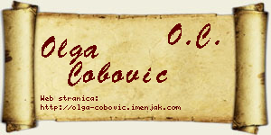 Olga Čobović vizit kartica